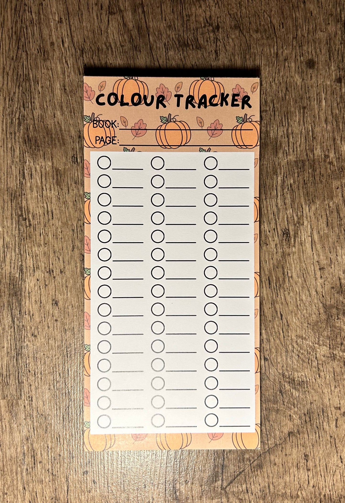 Colour Tracker Notepad