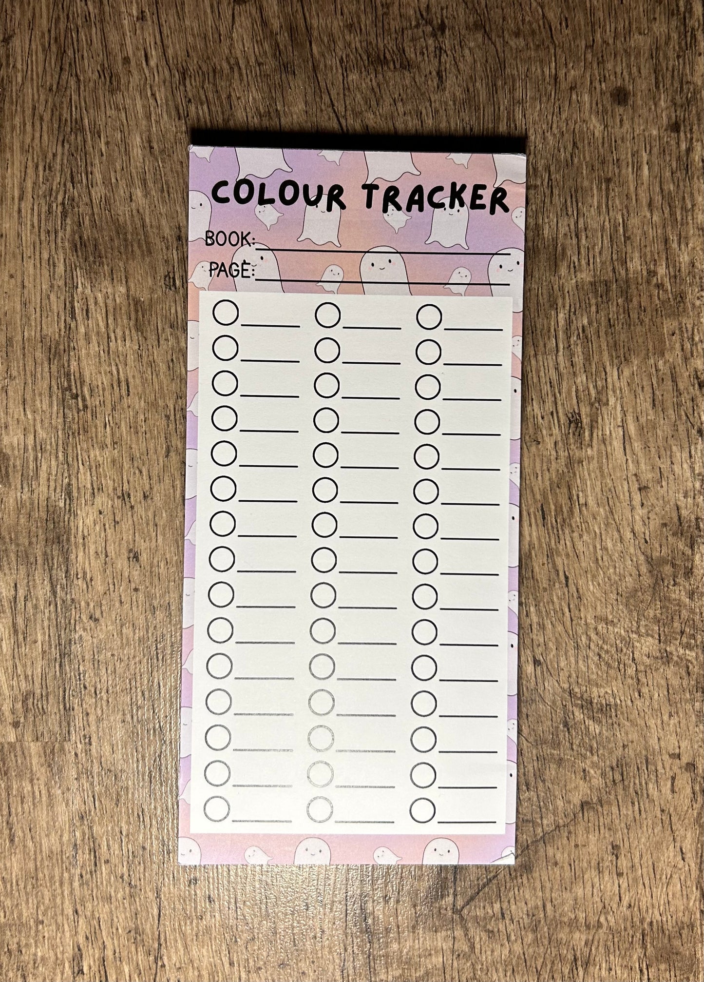 Colour Tracker Notepad