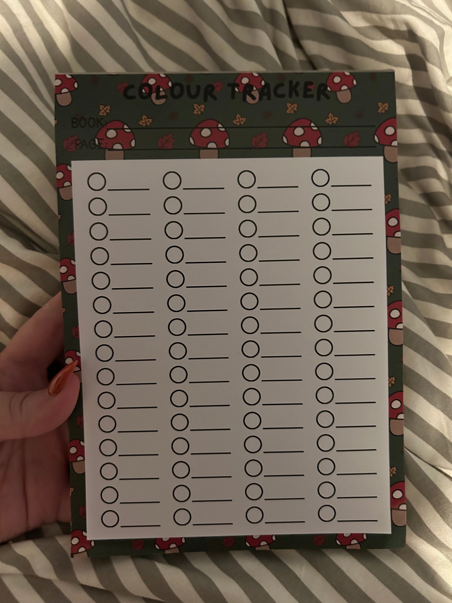 Colour Tracker Notepad - A5