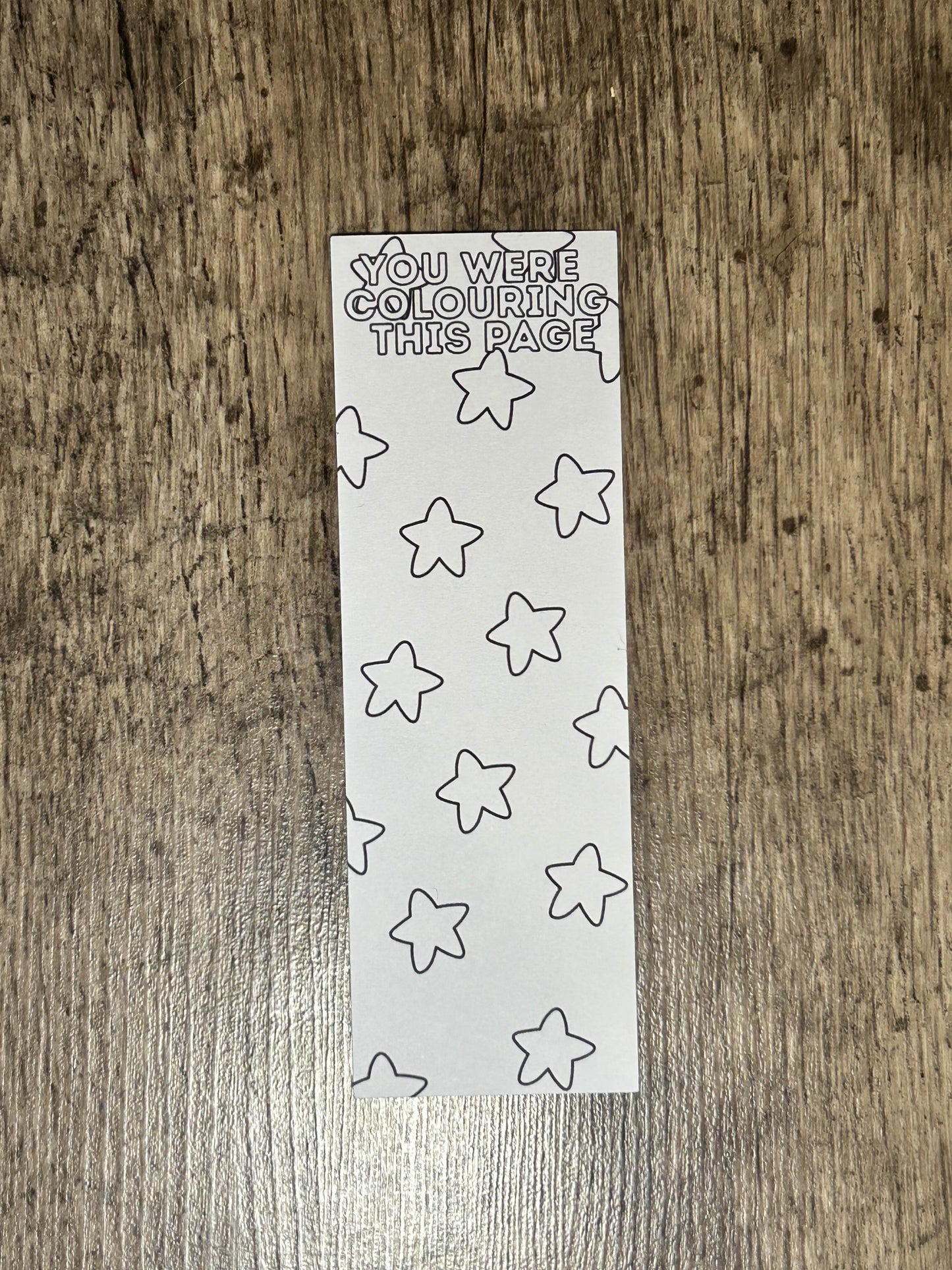 Colourable Bookmarks for Colouring Books