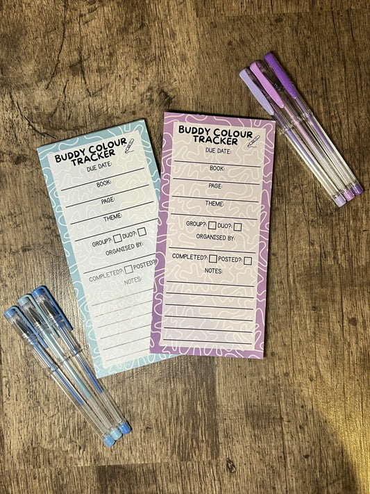 Buddy Colour Tracker Notepad