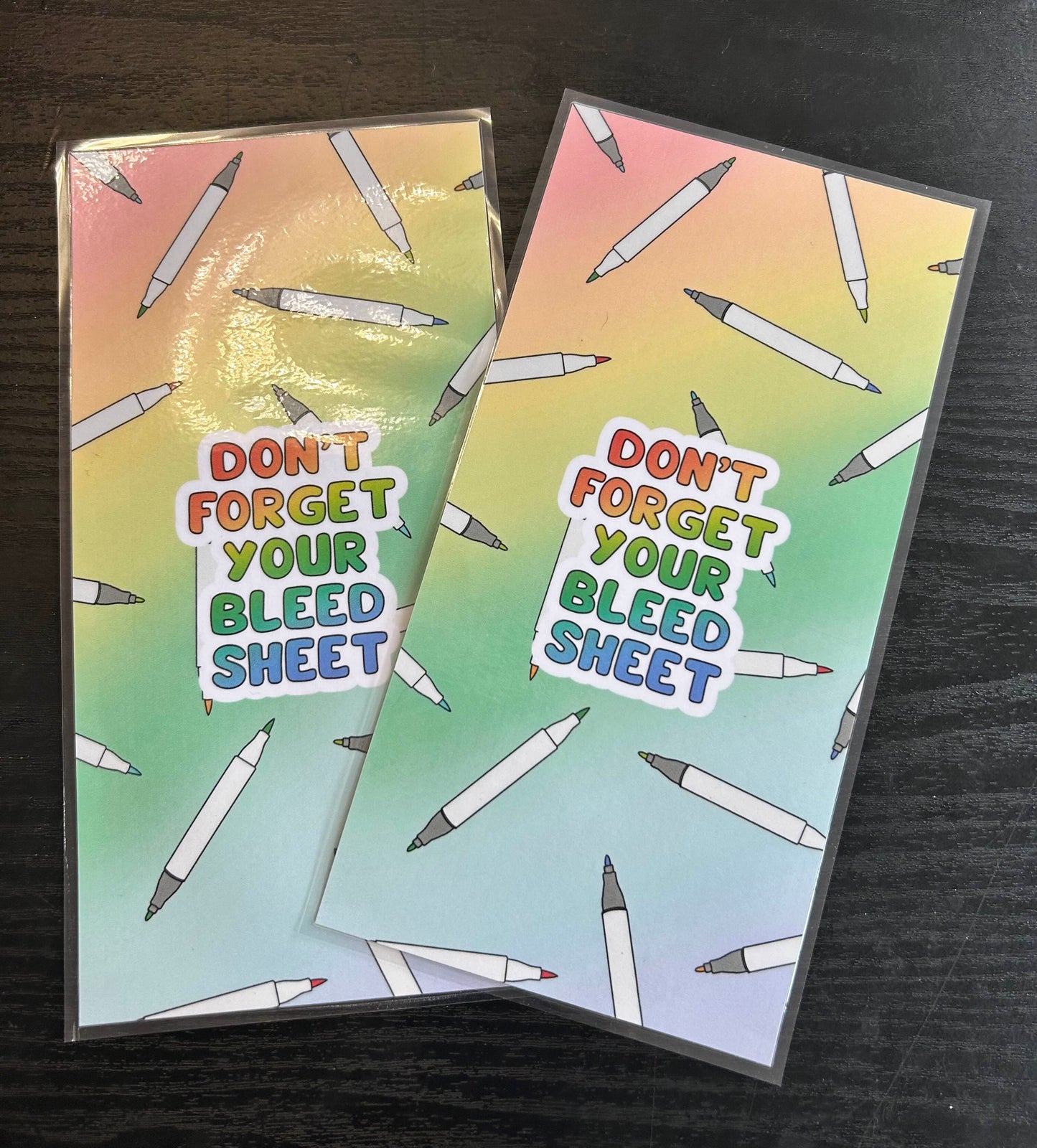 Bleed Sheets For Notepads