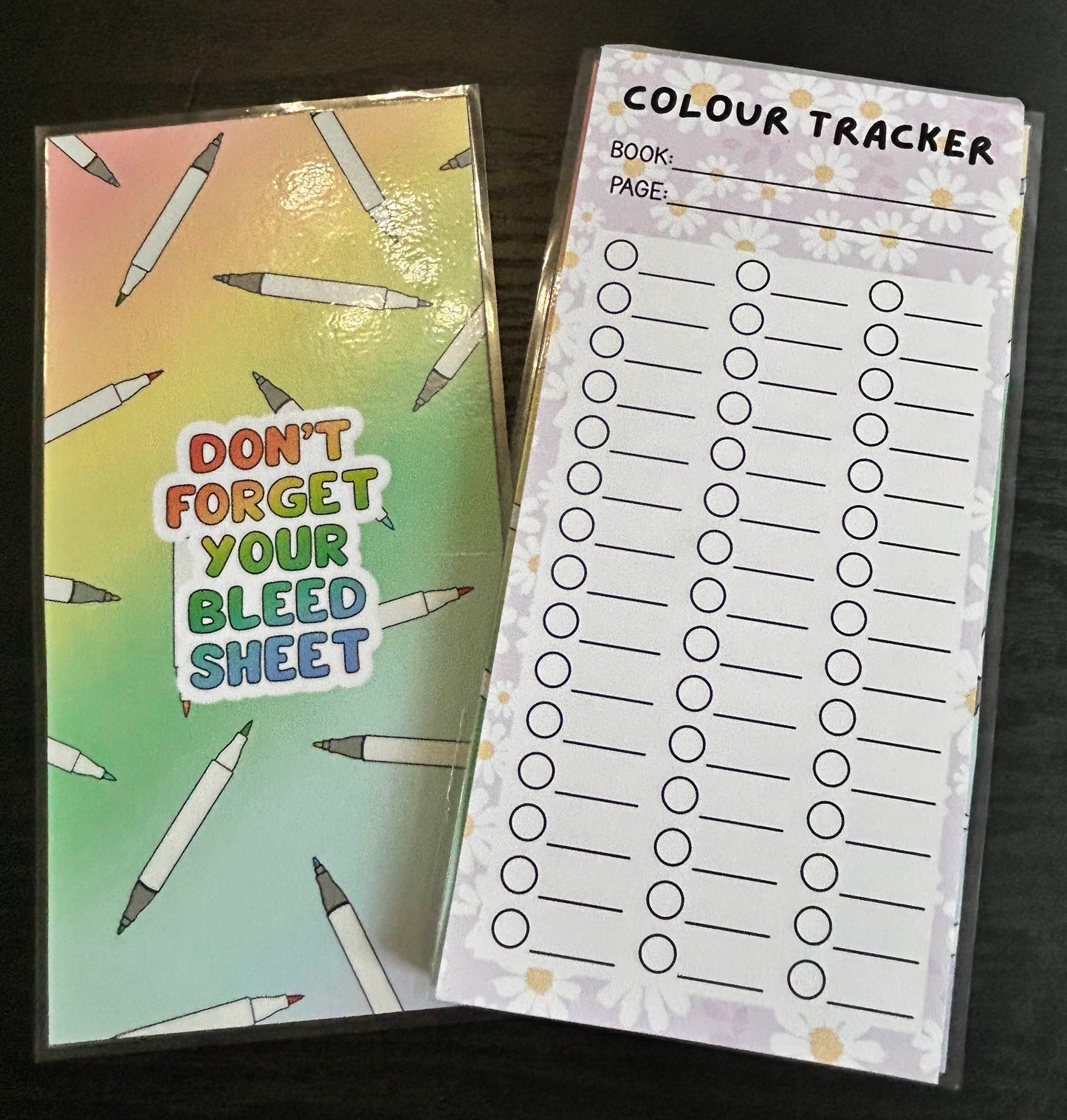 Bleed Sheets For Notepads