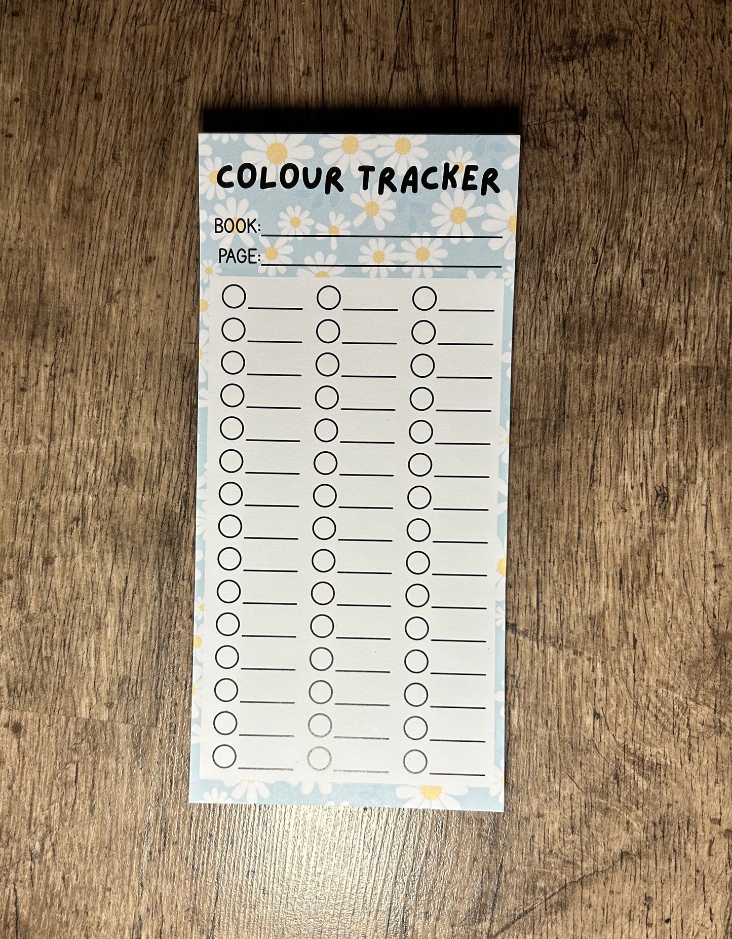 Colour Tracker Notepad