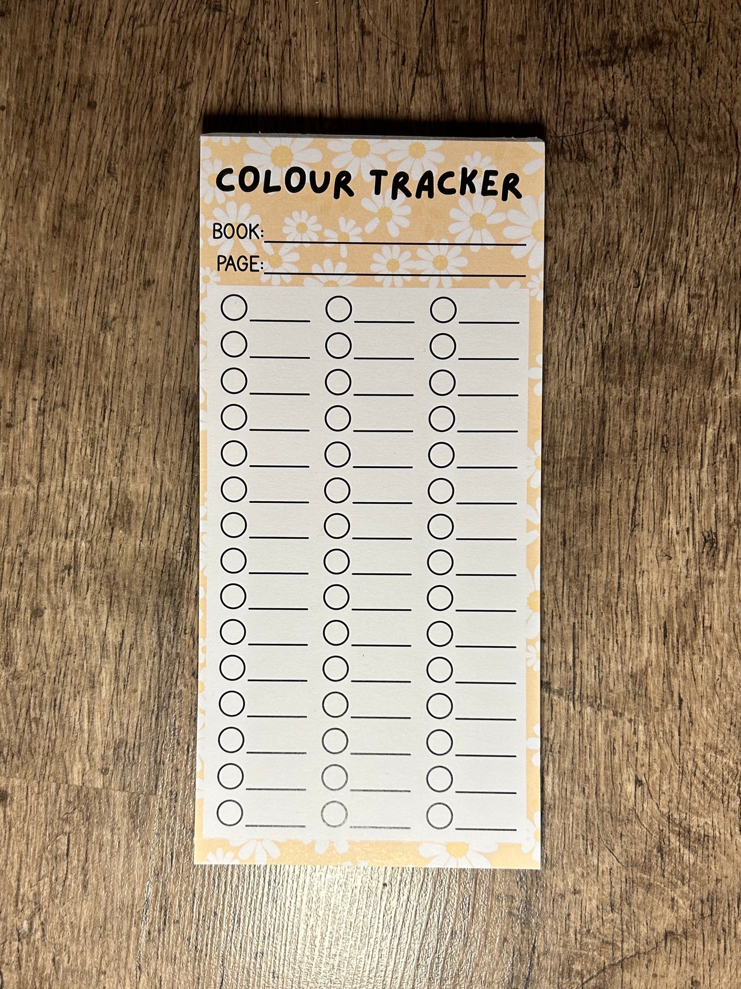 Colour Tracker Notepad