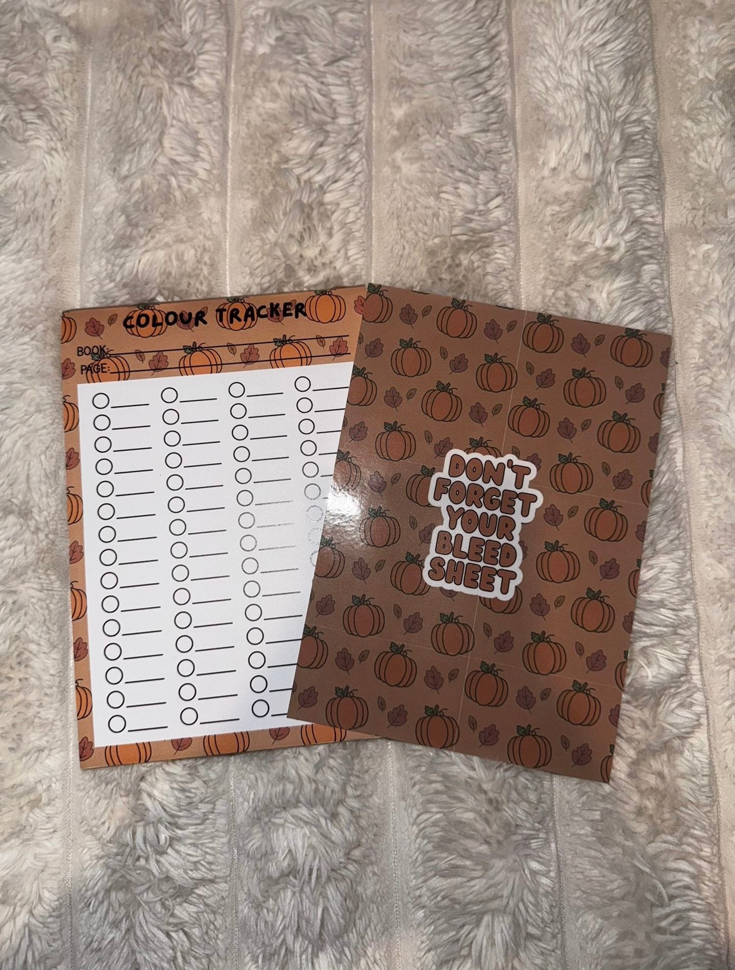 Colour Tracker & Bleedsheet (A5)