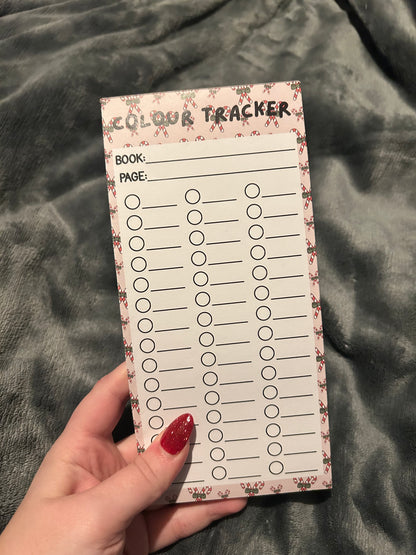 Festive Colour Tracker Notepad - DL
