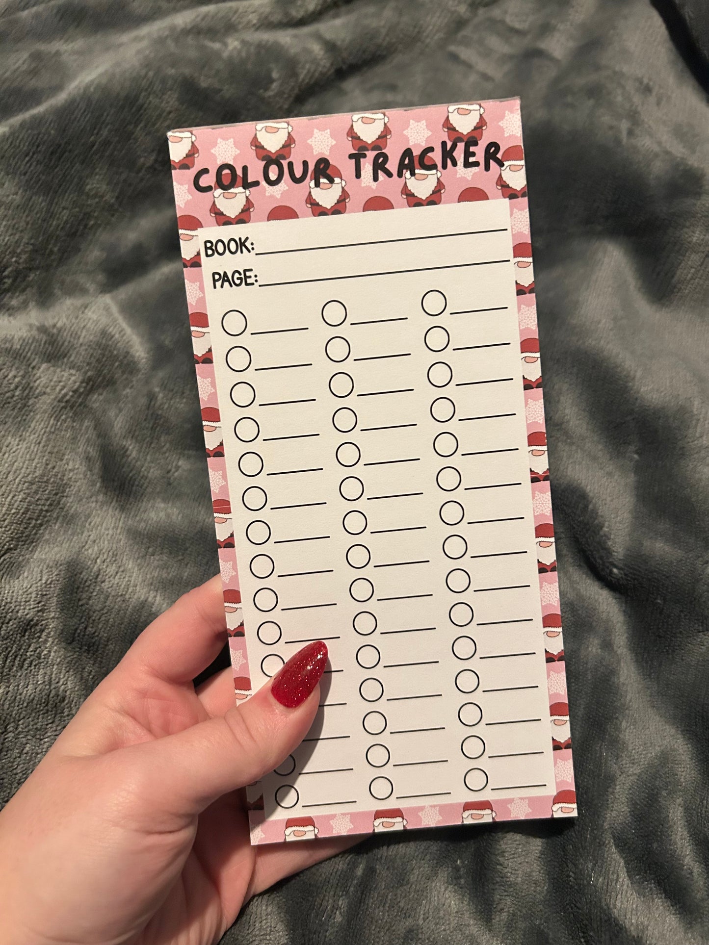 Festive Colour Tracker Notepad - DL