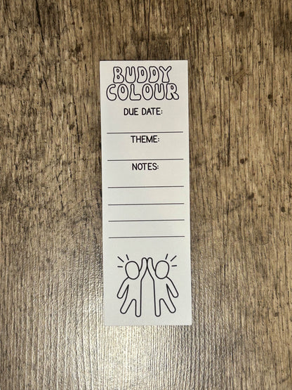 Colourable Bookmarks for Colouring Books