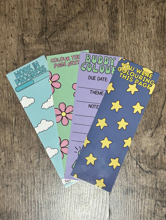 Colouring Book Bookmarks