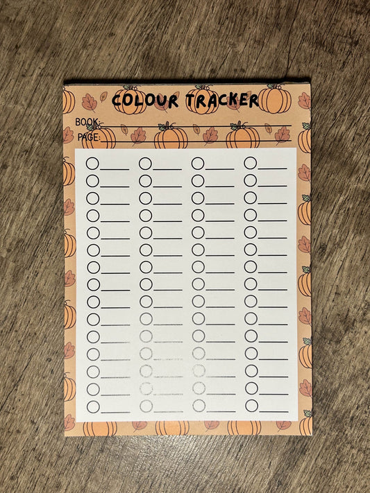 Colour Tracker Notepad - A5