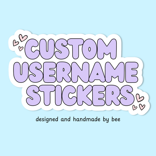 Custom Username Stickers