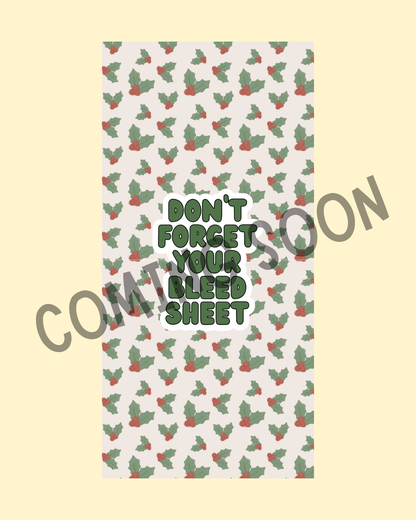 Festive Bleed Sheets For Colour Trackers
