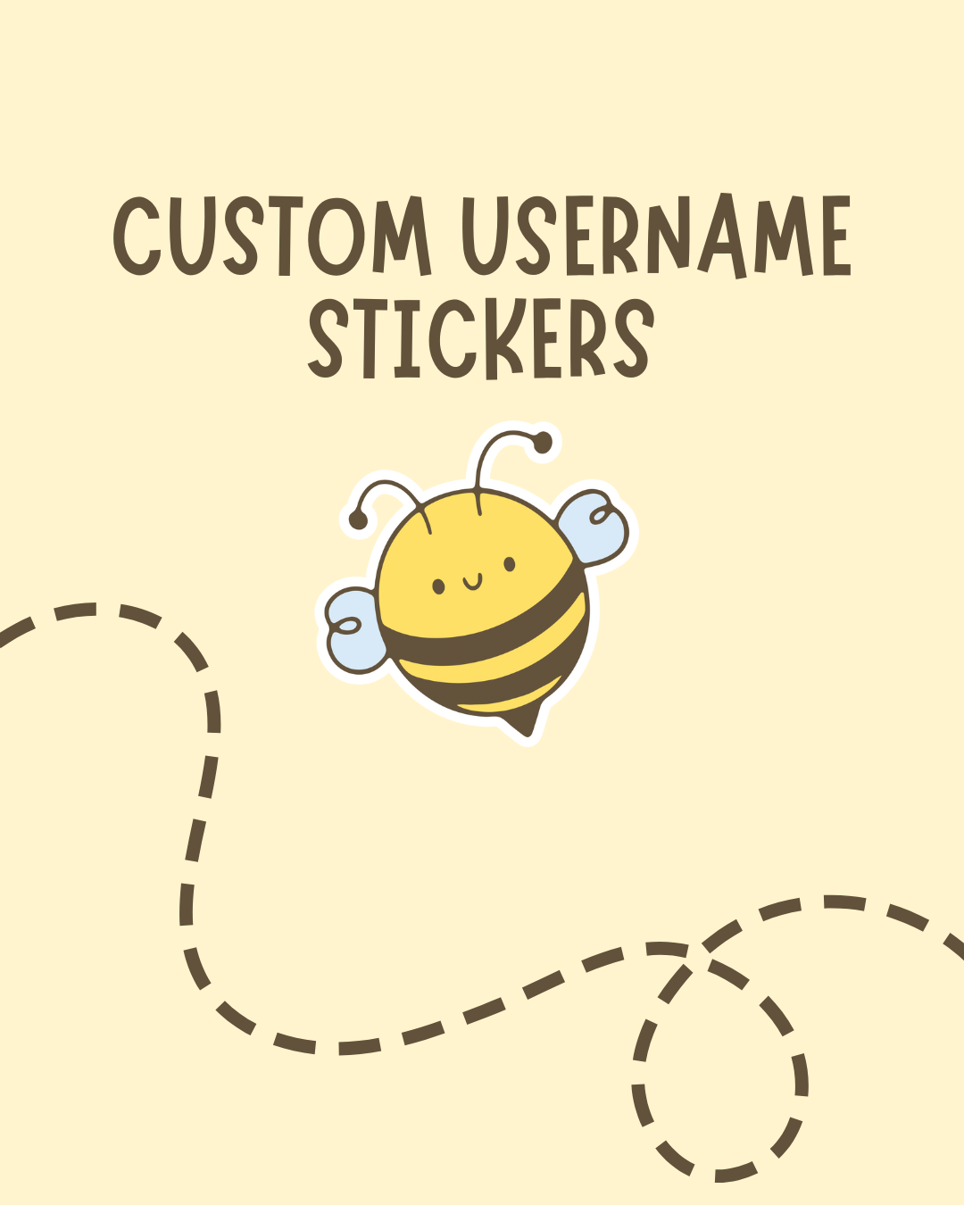 Custom Username Stickers