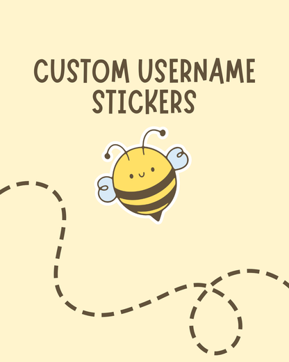 Custom Username Stickers